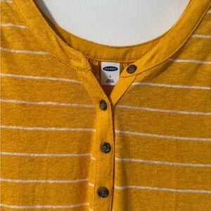 Old Navy Mustard Button-Front Top